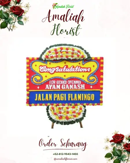 Sewa Papan Bunga Morocalan